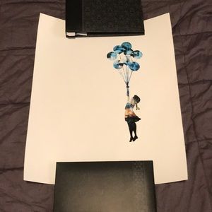 Banksy themed art print